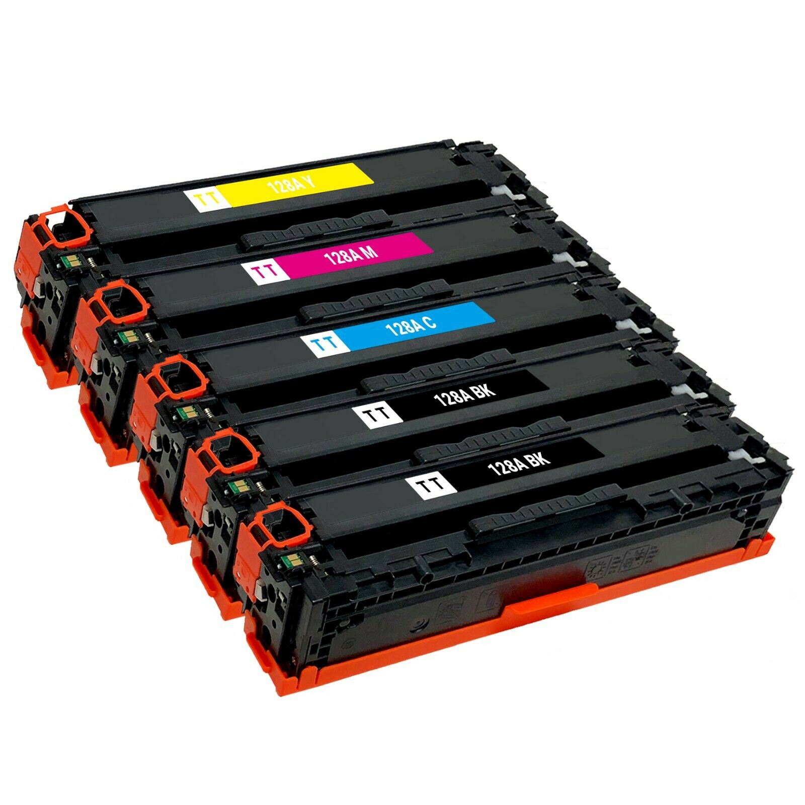 5 Toner Cartridges Compatible HP 128A CE320A CE321A CE322A CE323A (CMYK)