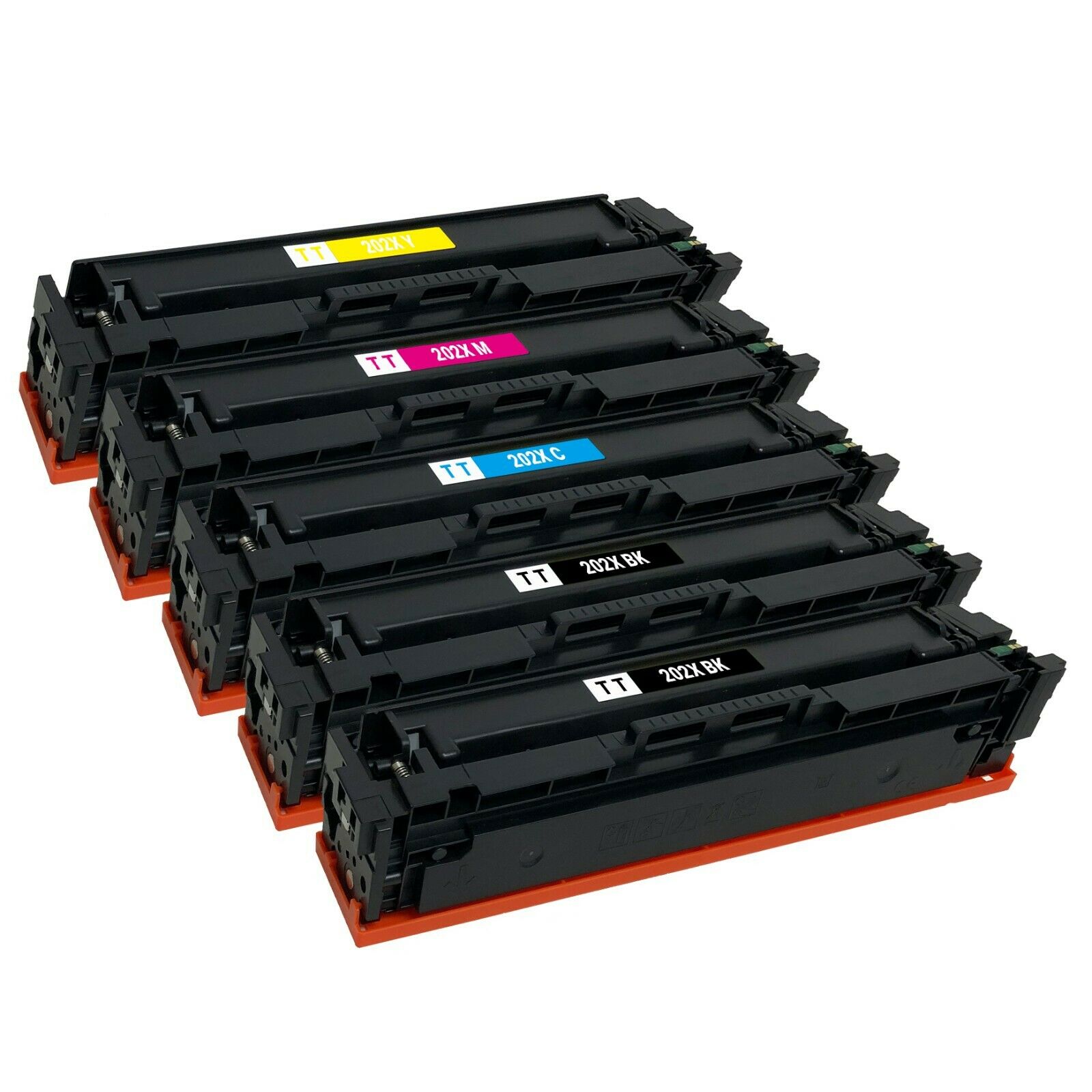 5 Toner Cartridge Compatible HP 202X (CF500X CF501X CF202X CF503X) CMYK
