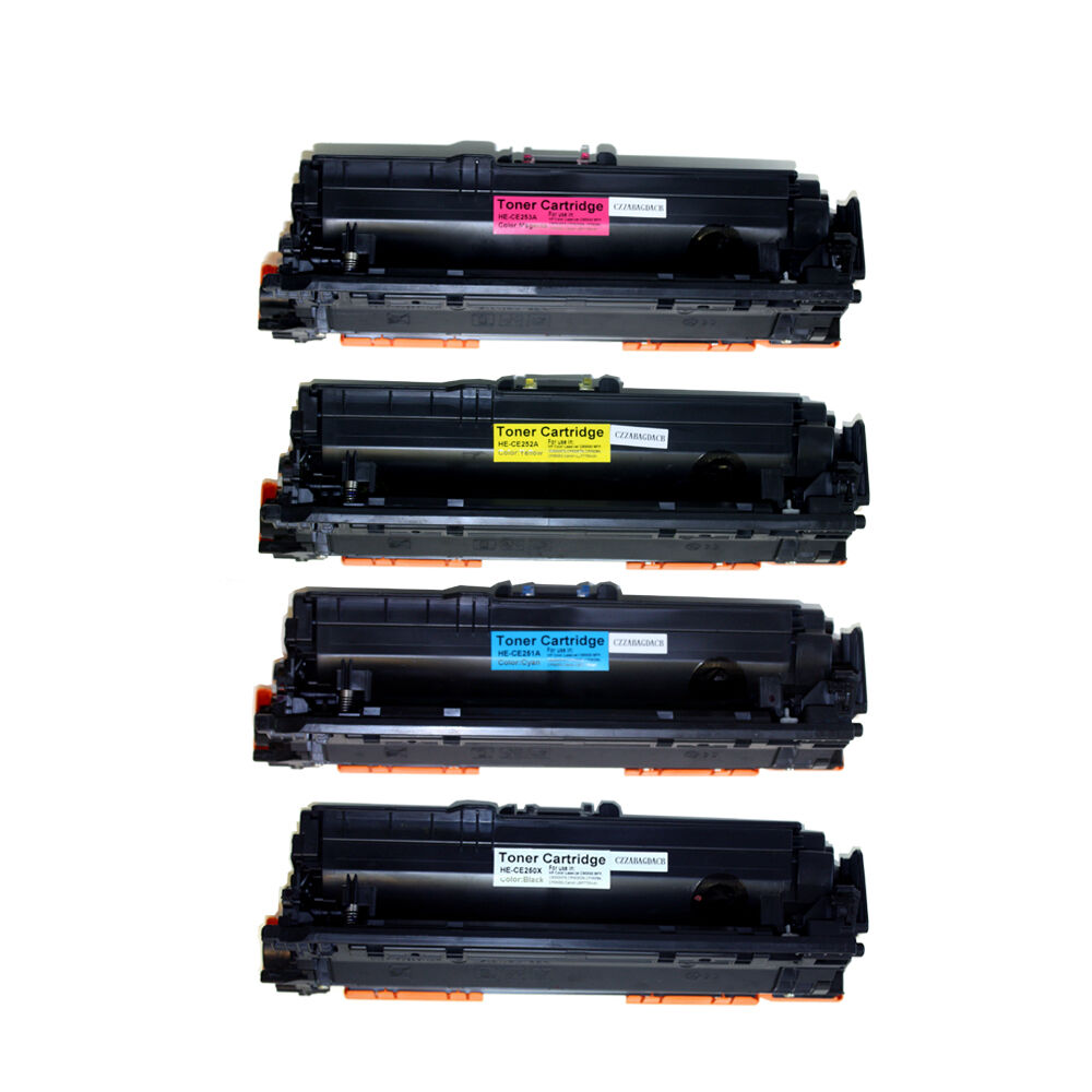 4 Toner Compatible Cartridge HP 504A 504X CE250X CE251A CE252A CE253A