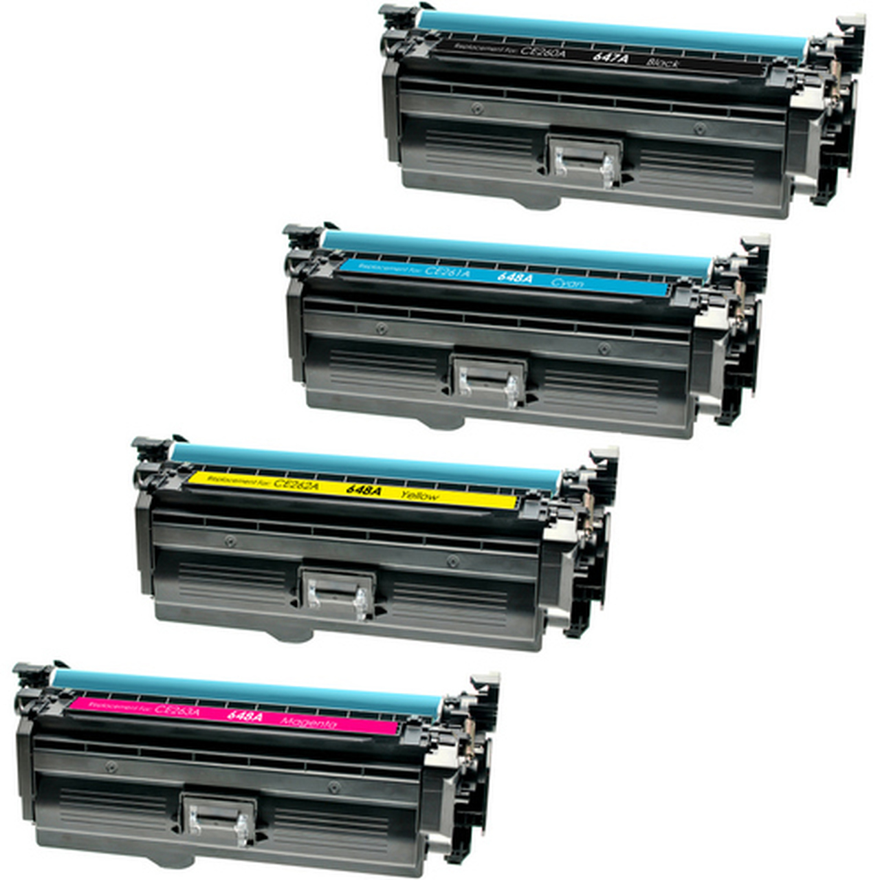 4 Toner Cartridge Compatible HP 647A 648A CE260A CE261A CE262A CE263A